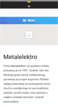 Mobile Screenshot of metalelektro.rs